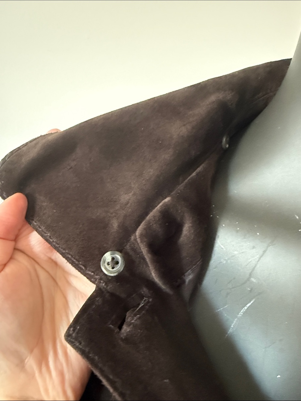 274. Alfani Black Leather Bomber Jacket - Picture 3 of 6